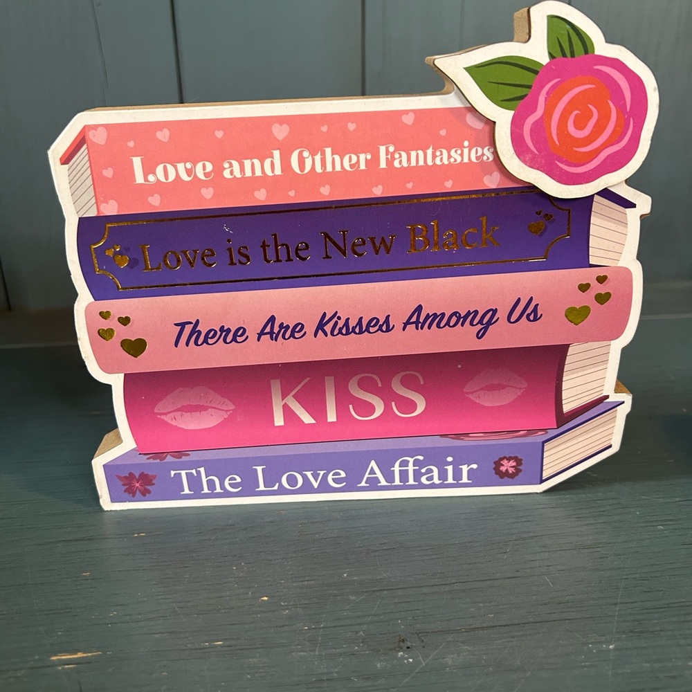 Wooden Multicolor Book Stack Decor - Hobby Lobby